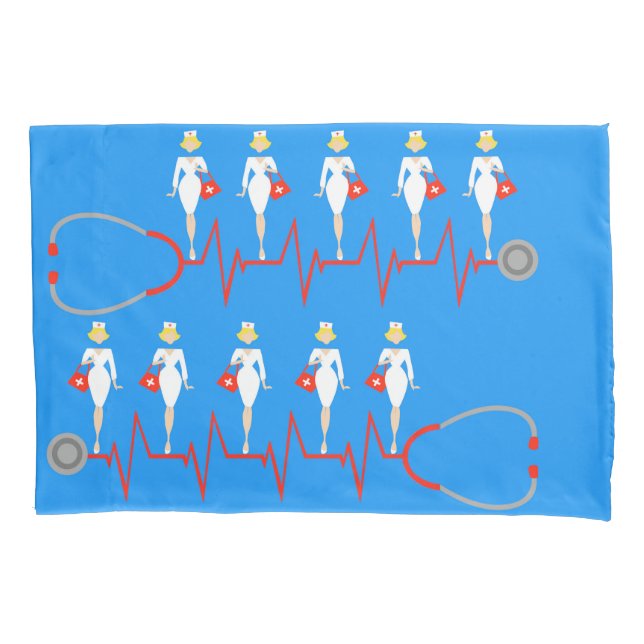Funda de almohada retra de la enfermera (Anverso)