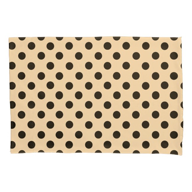 Funda de almohada reversible con puntos de polka n (Anverso)