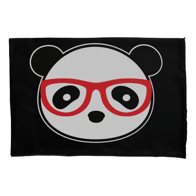 Funda de almohadas de oso panda - Leon Panda (Anverso)