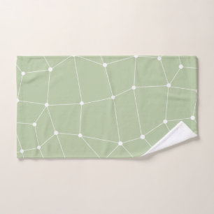 Funda de almohadilla de diseño de arte verde sabio