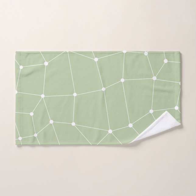 Funda de almohadilla de diseño de arte verde sabio (Toalla de mano)