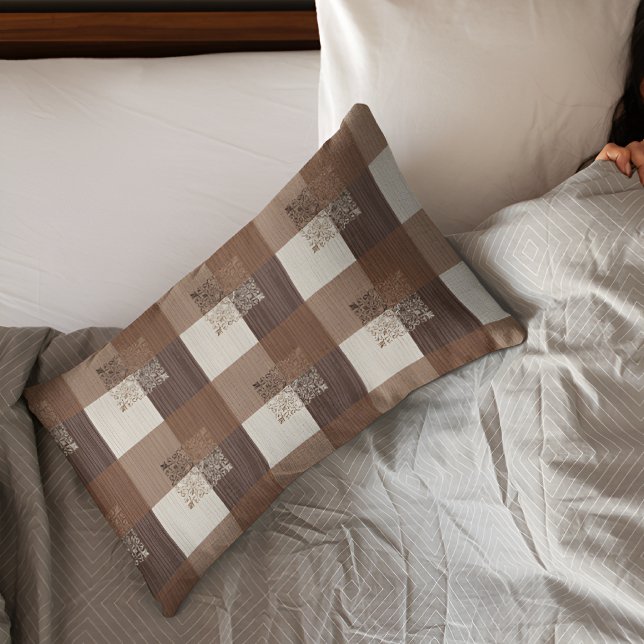 Funda de almohadilla de impresión de bloques marro (Subido por el creador)