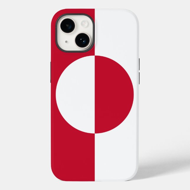 Funda de Apple 14, bandera de Groenlandia (Reverso )