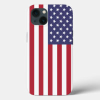 Funda de Apple iPhone 13 Patriótico Mate con bande