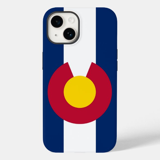 Funda de Apple iPhone 14, bandera de Colorado (Reverso )