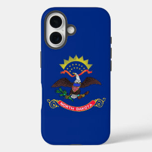 Funda de Apple iPhone 16 Mate con bandera de Dakot