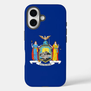 Funda de Apple iPhone 16 Mate con bandera de Nueva