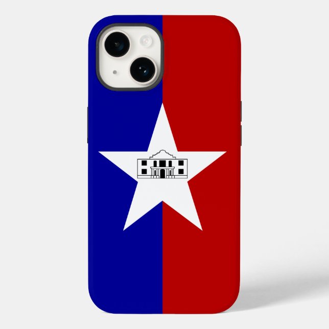Funda de Apple Patriótico Mate 14, bandera de San  (Reverso )