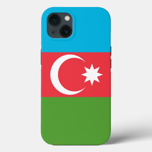 Funda de Apple Patriótico-Mate, bandera de Azerbai (Reverso )