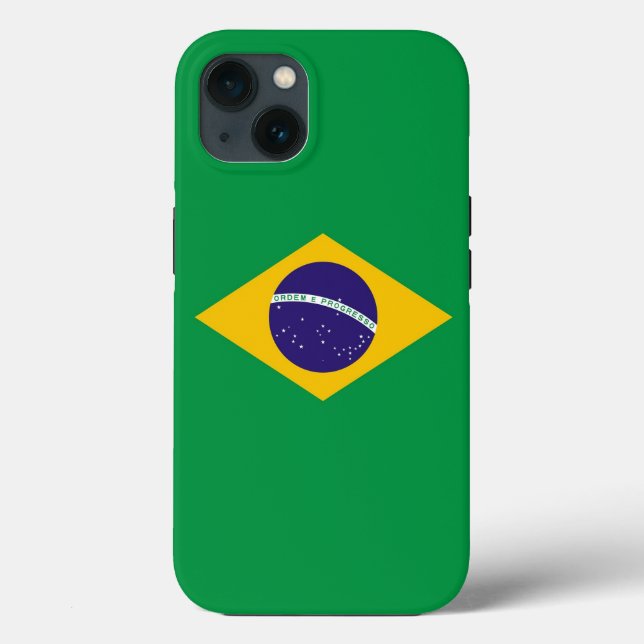 Funda de Apple Patriótico-Mate, Bandera de Brasil (Reverso )