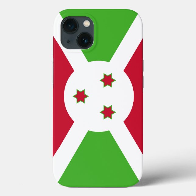 Funda de Apple Patriótico-Mate, bandera de Burundi (Reverso )