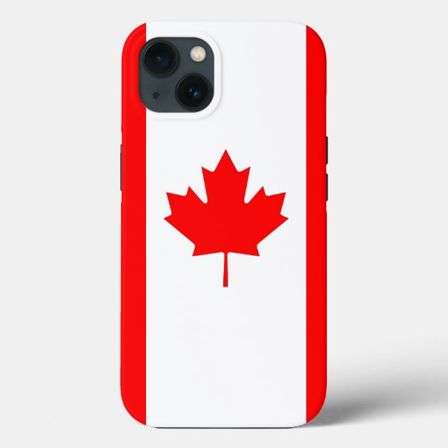 Funda de Apple Patriótico-Mate, Bandera de Canadá (Reverso )