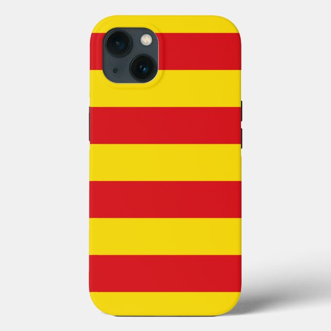 Funda de Apple Patriótico-Mate, bandera de Cataluñ (Reverso )