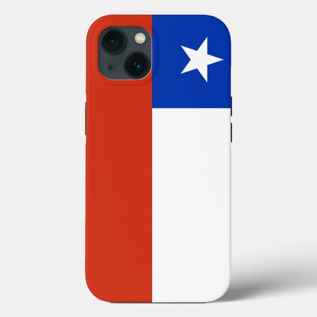 Funda de Apple Patriótico-Mate, bandera de Chile (Reverso )
