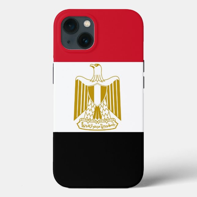 Funda de Apple Patriótico-Mate, Bandera de Egipto (Reverso )