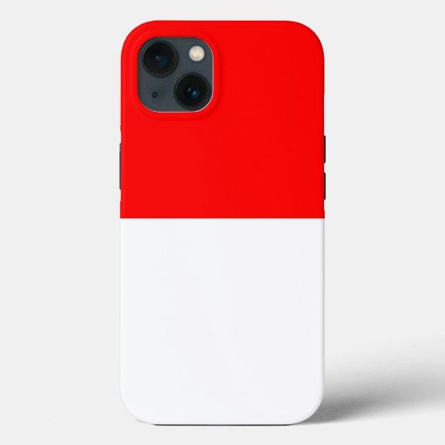 Funda de Apple Patriótico-Mate, bandera de Indones (Reverso )