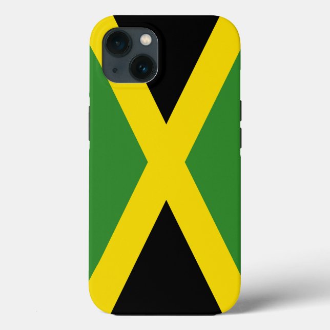 Funda de Apple Patriótico-Mate, bandera de Jamaica (Reverso )