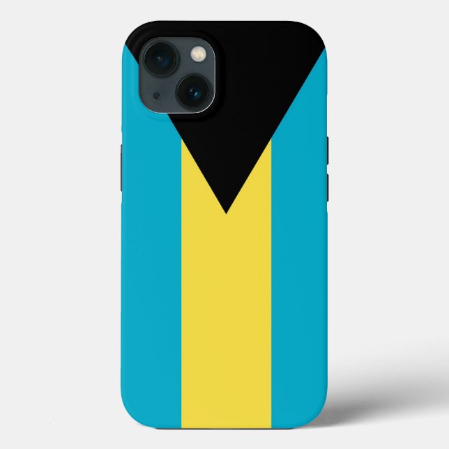 Funda de Apple Patriótico-Mate, bandera de las Bah (Reverso )