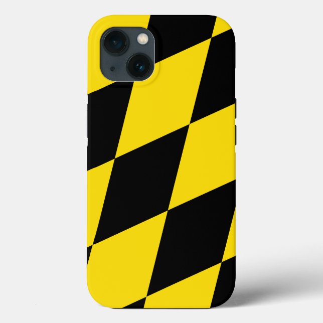 Funda de Apple Patriótico-Mate, bandera de Munich (Reverso )