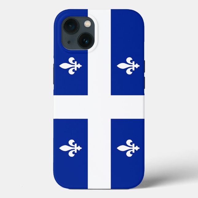Funda de Apple Patriótico-Mate, bandera de Quebec (Reverso )