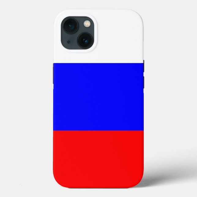 Funda de Apple Patriótico-Mate, bandera de Rusia (Reverso )