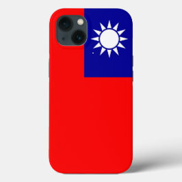 Funda de Apple Patriótico-Mate, bandera de Taiwán