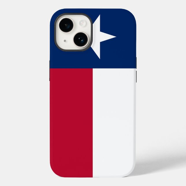 Funda de Apple Patriótico-Mate, bandera de Texas (Reverso )