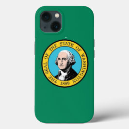 Funda de Apple Patriótico-Mate, bandera de Washing