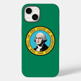Funda de Apple Patriótico-Mate, bandera de Washing