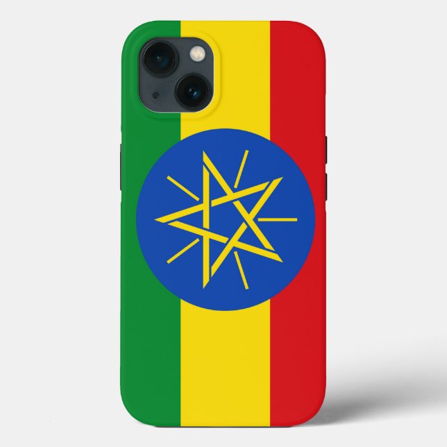 Funda de Apple Patriótico Mate, bandera etíope (Reverso )