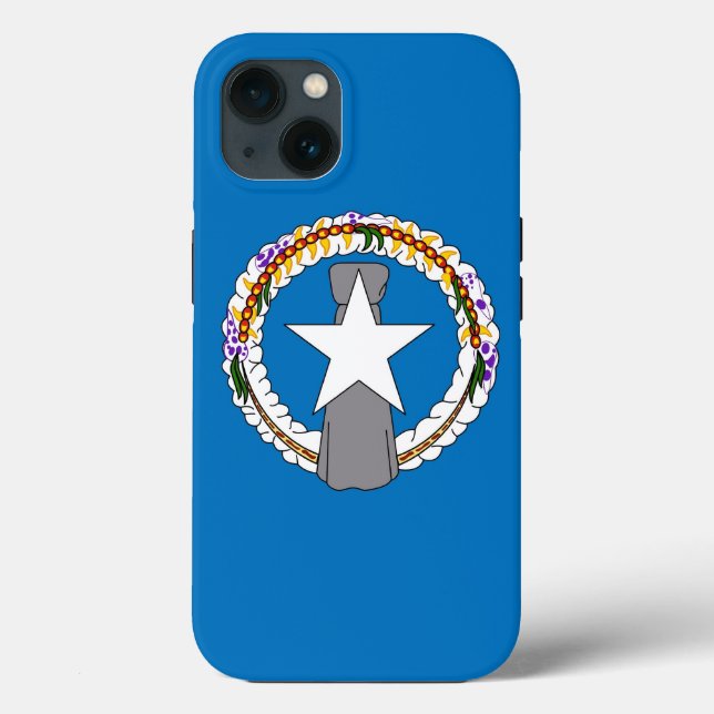 Funda de Apple Patriótico-Mate, Mariana del Norte (Reverso )
