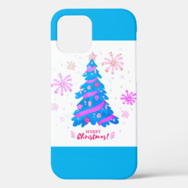 Funda de árbol de navidad de color de agua festiva