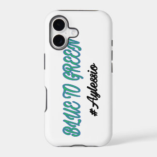 Funda de azul a verde