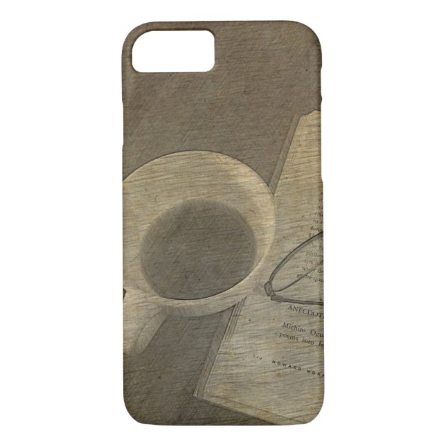 Funda de boceto de copas y libros (Reverso)