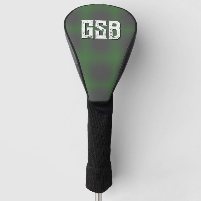 Funda de cabeza del controlador verde de golf en n (Anverso)