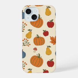 Funda de Calabazas de Cosecha de Otoño Fruta Patró