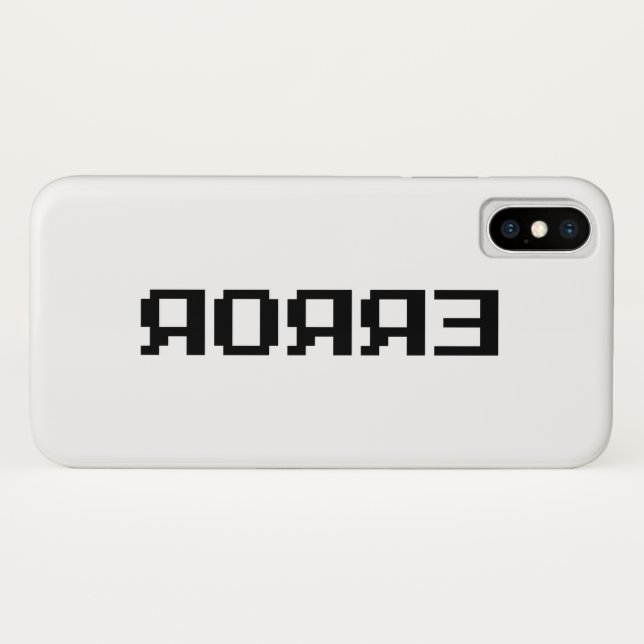 FUNDA DE Case-Mate PARA iPhone ЯOЯЯƎ | ERROR (Reverso (horizontal))