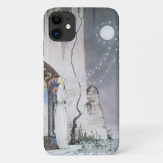 Funda Para iPhone 11 カイ・ニールセン（Kay Nielsen）幻想的な童話のスマートフォンケース　ラッシーと教母　夜