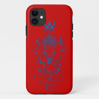 FUNDA PARA iPhone 11 ガネーシャ(青)