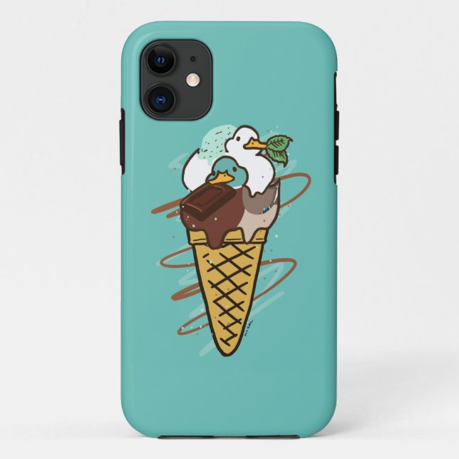 FUNDA DE Case-Mate PARA iPhone チョコミントアイスアヒル (Reverso)