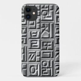 FUNDA PARA iPhone 11 レリーフ風 ハングル