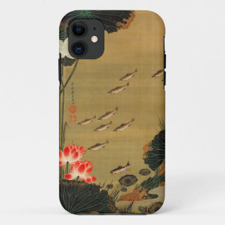 FUNDA PARA iPhone 11 動植綵絵(17)蓮池遊魚図, 伊藤若冲