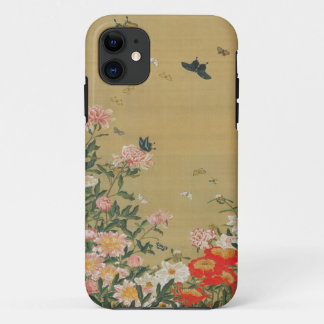 FUNDA PARA iPhone 11 動植綵絵(1)芍薬群蝶図,伊藤若冲