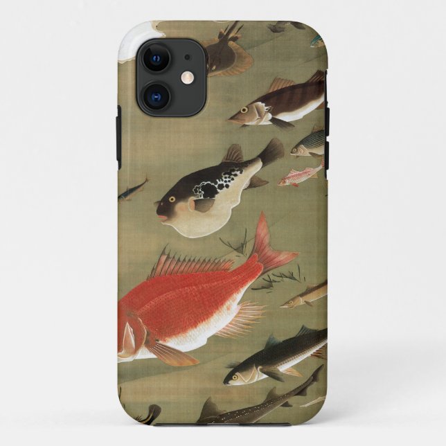 FUNDA DE Case-Mate PARA iPhone 動植綵絵(28)群魚図, 伊藤若冲 (Reverso)