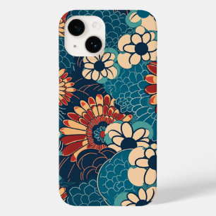 FUNDA PARA iPhone 14 DE Case-Mate 日本の伝統的なヴィンテージデザインを使用したアート作品 花