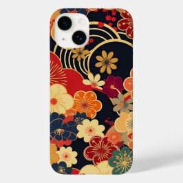 FUNDA PARA iPhone 14 DE Case-Mate 日本の伝統的なヴィンテージデザインを使用したアート作品　花