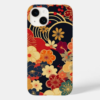 FUNDA PARA iPhone 14 DE Case-Mate 日本の伝統的なヴィンテージデザインを使用したアート作品　花
