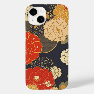 FUNDA PARA iPhone 14 DE Case-Mate 日本の伝統的なヴィンテージデザインを使用したアート作品 花