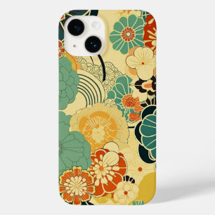 FUNDA PARA iPhone 14 DE Case-Mate 日本の伝統的なヴィンテージデザインを使用したアート作品 花