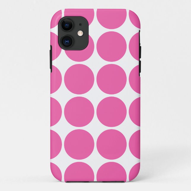 FUNDA DE Case-Mate PARA iPhone 水玉模様パターンプリントの設計ショッキングピンクの水玉模様 (Reverso)